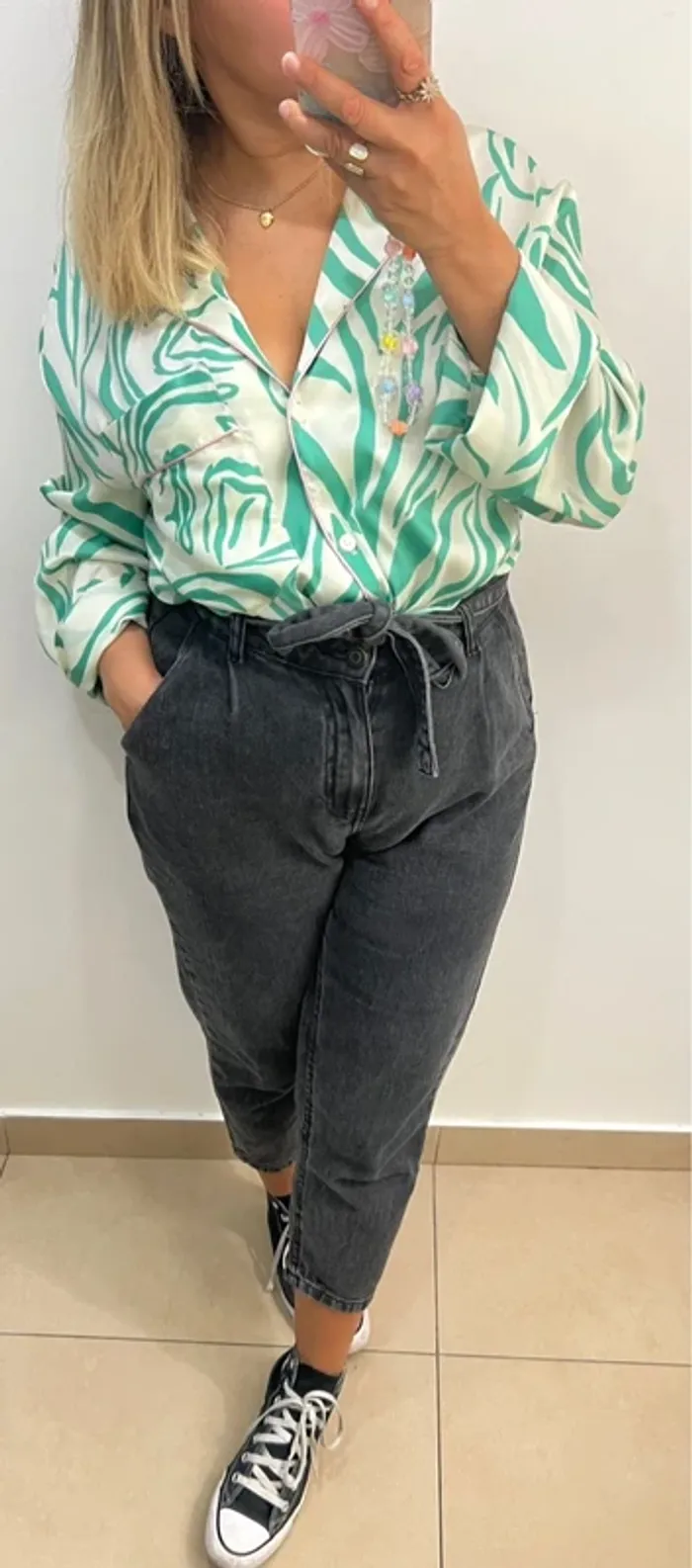 Chemise Large Imprimée ZARA - photo numéro 3
