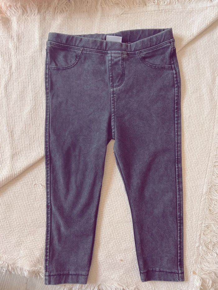 Jegging Zara mixte 92 noir gris foncé - photo numéro 2