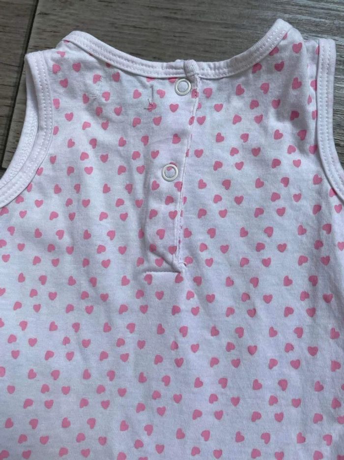 robe légère  , blanc coeur rose  influx - 12 mois impeccable - photo numéro 6