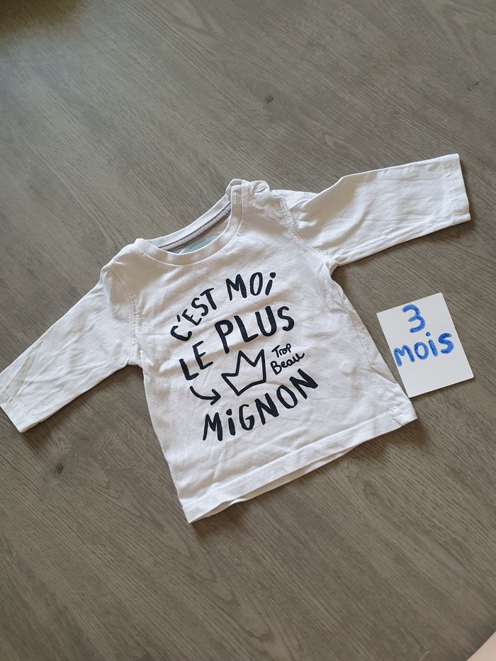 Maillot t-shirt 3mois garçon