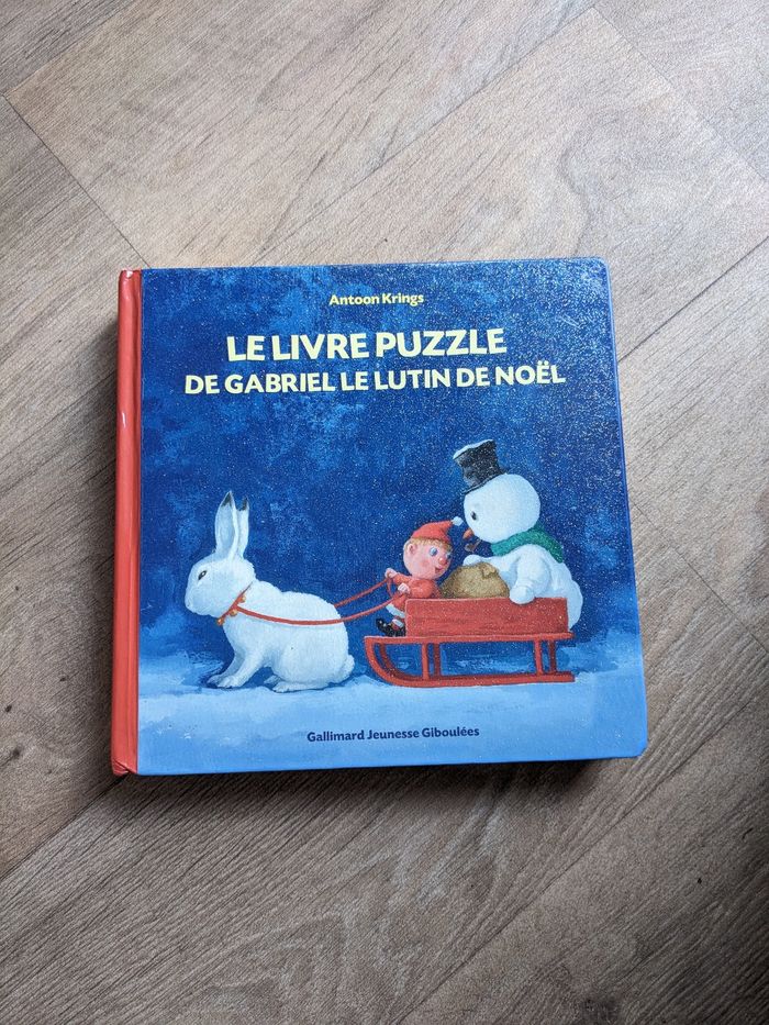 Livre puzzle de Gabriel le lutin de noel