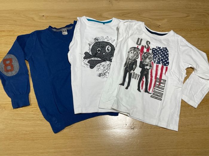 Lot 2 tshirts + 1 pull 6 ans - photo numéro 2