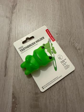 Adorable porte-brosse à dents grenouille NEUF avec ventouse 🐸