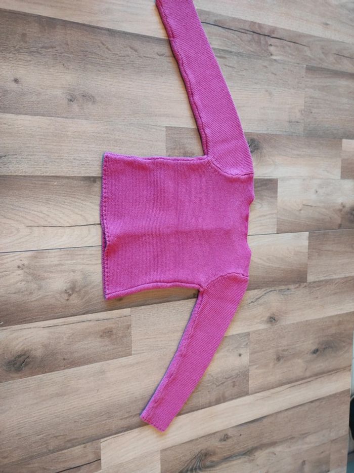 Gilet épais grain de blé 3 ans - photo numéro 7