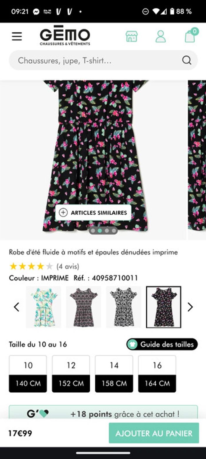 Sublime robe noire fleuri sheryne - photo numéro 7