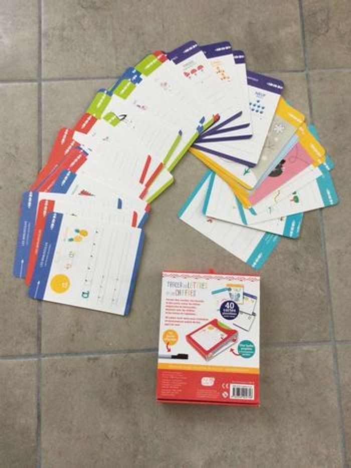 Fiches pour tracer les lettres et les chiffres - photo numéro 2