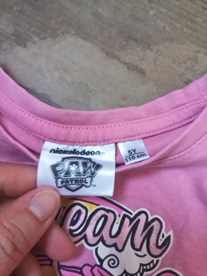 Tee shirt chemise manches longues Fille 5 ans Stella Pat Patrouille Paw Patrol - photo numéro 2