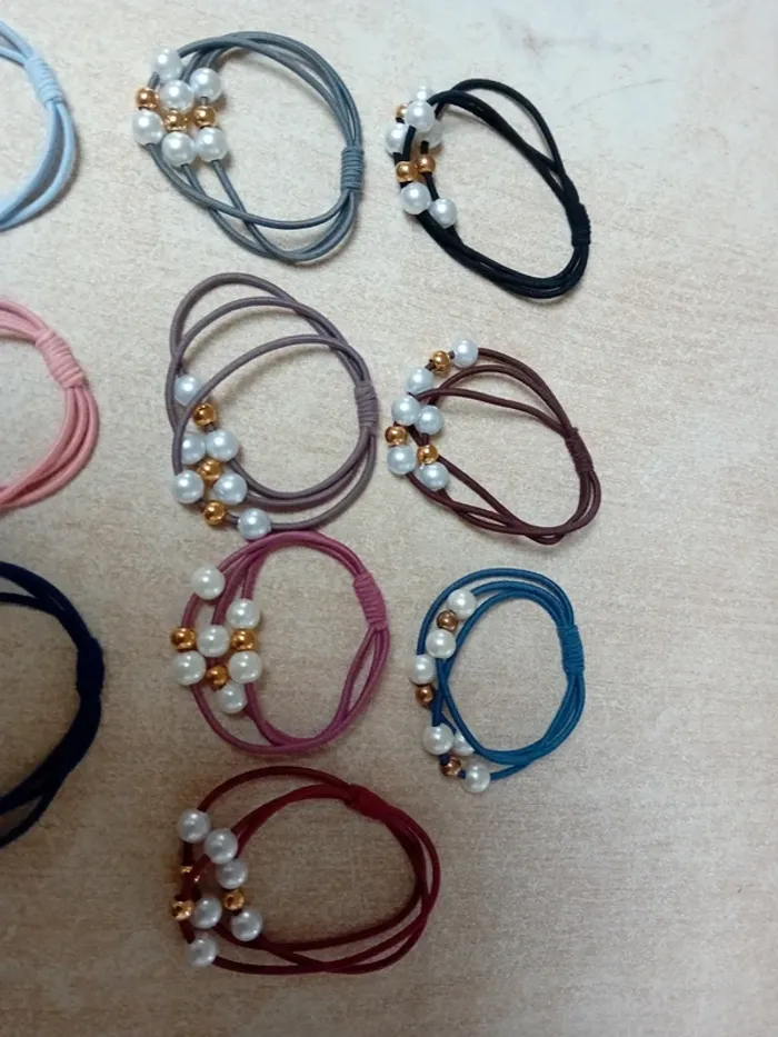 Lot de 10 élastiques pour cheveux - photo numéro 4