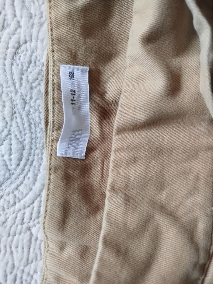 Jupe enfant 11 12 ans 152 cm marron 100 % coton Zara - photo numéro 3