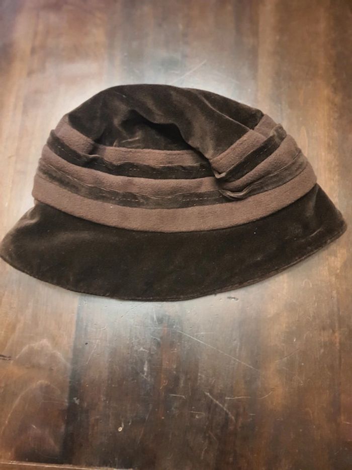 Chapeau marron laine/coton taille M - photo numéro 11