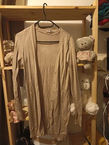 Long gilet pailleté