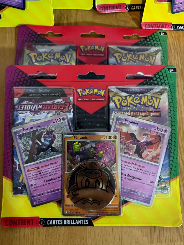 Lot de 6 Tripacks Pokémon double Booster rare - photo numéro 2