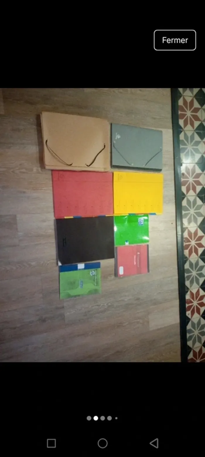 Lot de fournitures scolaires trieur cahier - photo numéro 4
