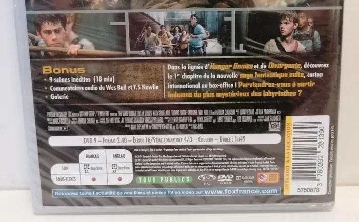 Dvd LE LABYRINTHE / DYLAN O'BRIEN (Neuf sous blister) - photo numéro 4