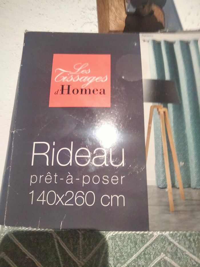 Rideau Jacquard Dynastie kaki 140x260 - photo numéro 3