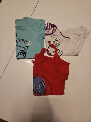 3 t-shirts debardeurs