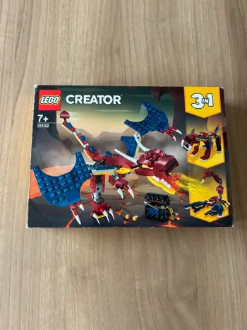 Lego creator 3en1 le dragon de feu 31102