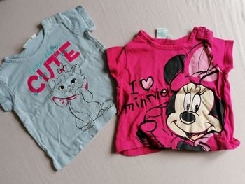 Lot 2 t shirt fille 6mois