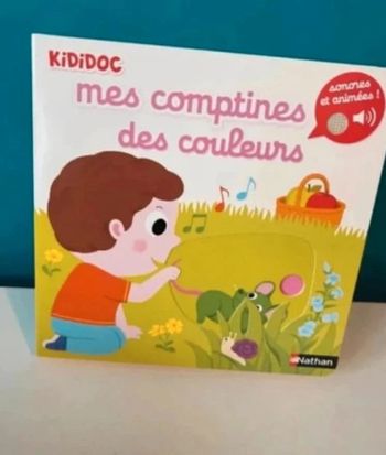 Livre sonore et animé kididoc mes comptines des couleurs neuf