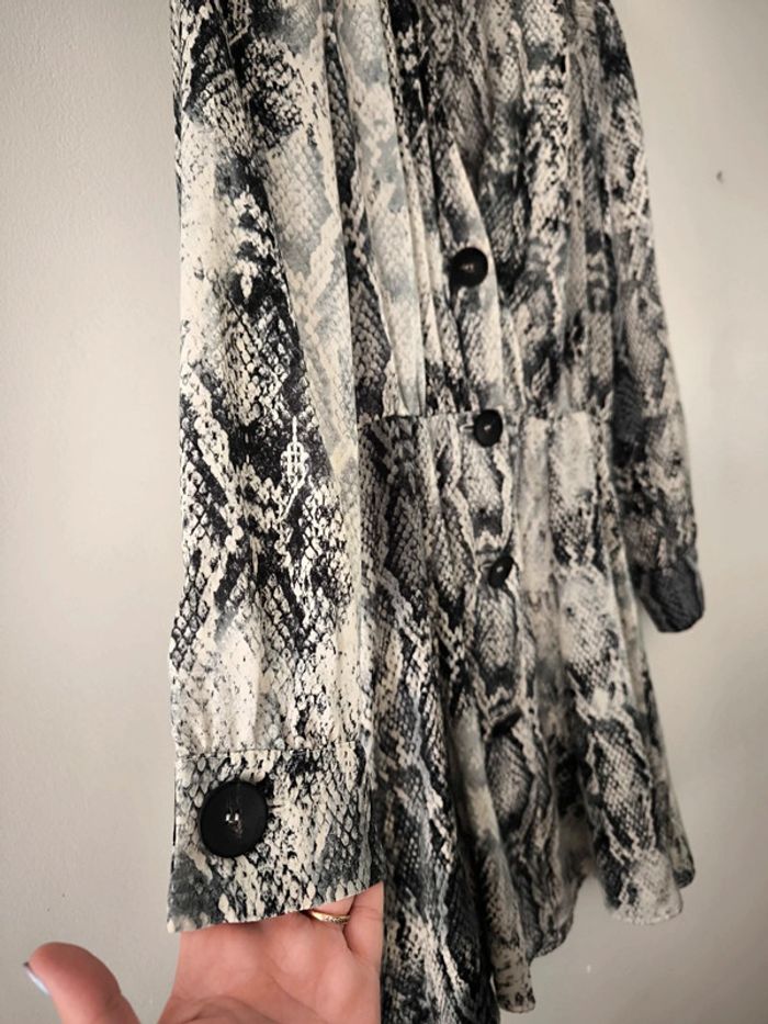 Robe Zara basic imprimé python taille xs - photo numéro 2