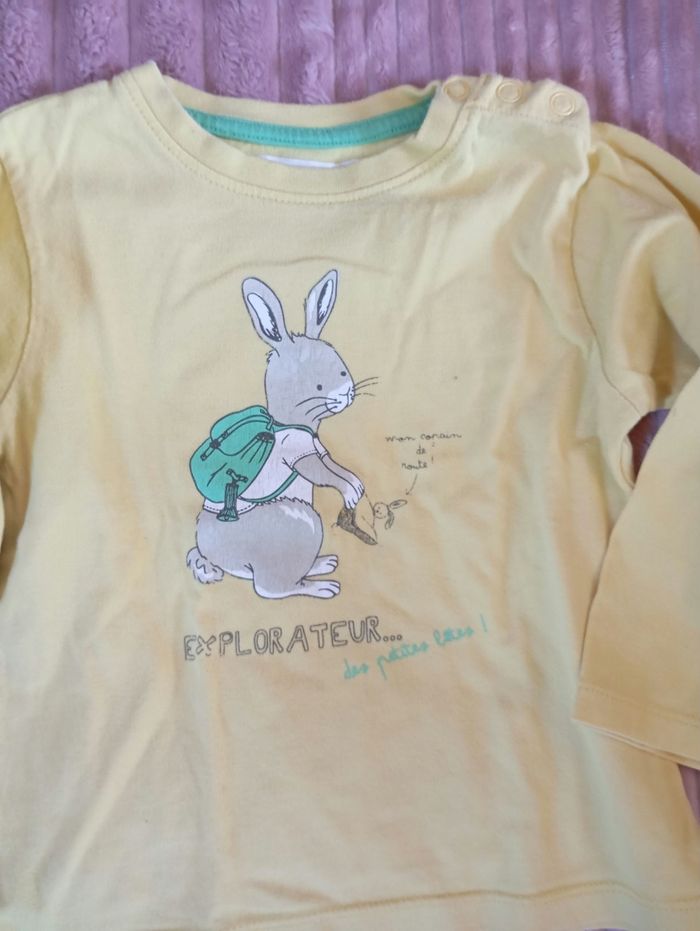 Lot 5 tee shirt manches longues 18 mois - photo numéro 3