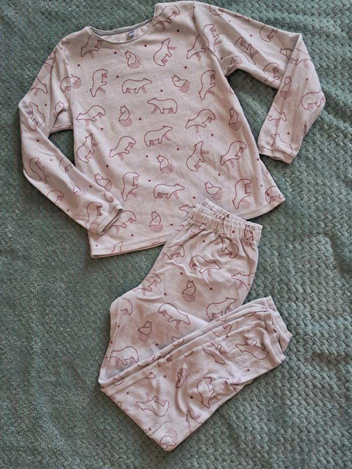 Pyjamas velours ours