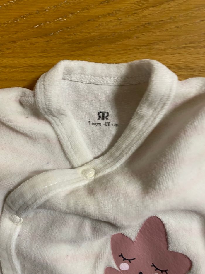 La Redoute Lot de 2 Pyjamas Grenouillères roses Taille 3 mois - photo numéro 6