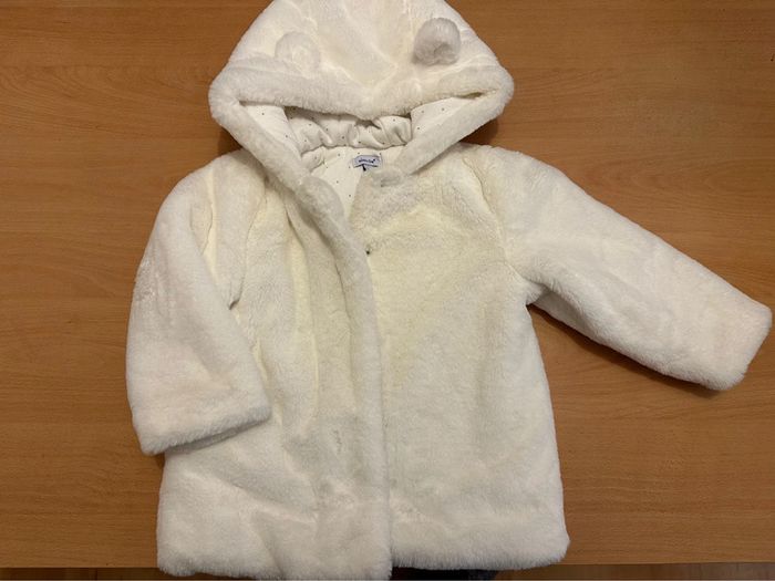 Veste fausse fourrure à capuche oreilles Absorba