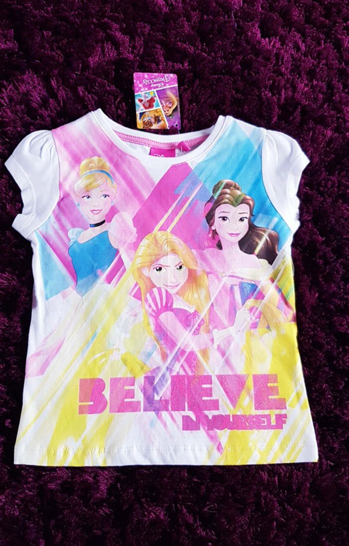 ensemble 3 ans t-shirts princesses disney - photo numéro 6