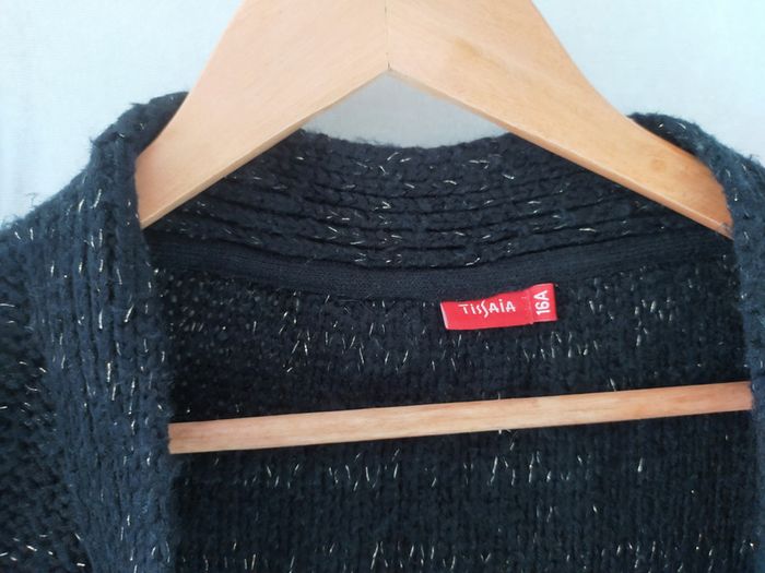 Gilet noir sans boutons - photo numéro 4