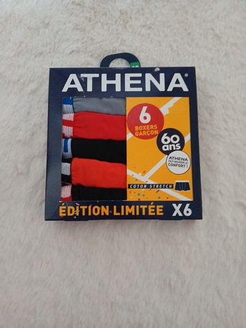 boxer 6/8ans lot de 6 athena