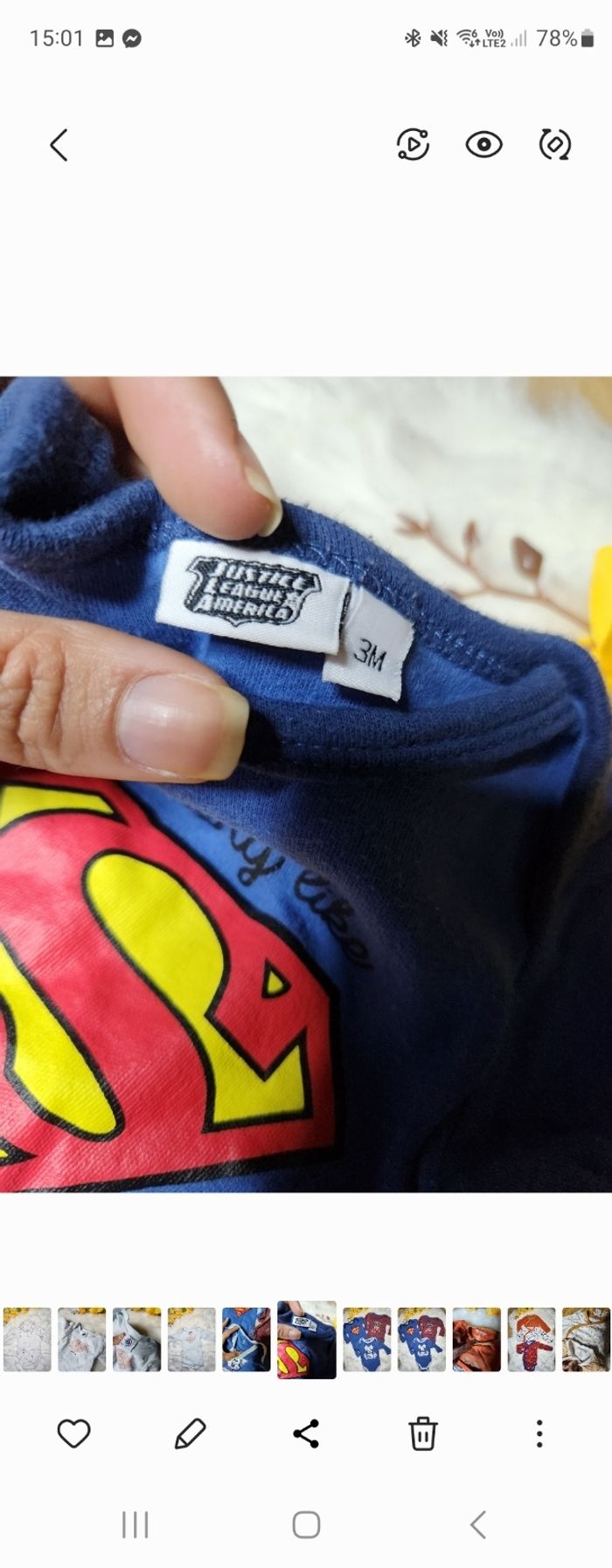 Lot de 3 bodies manche longue disney - photo numéro 2