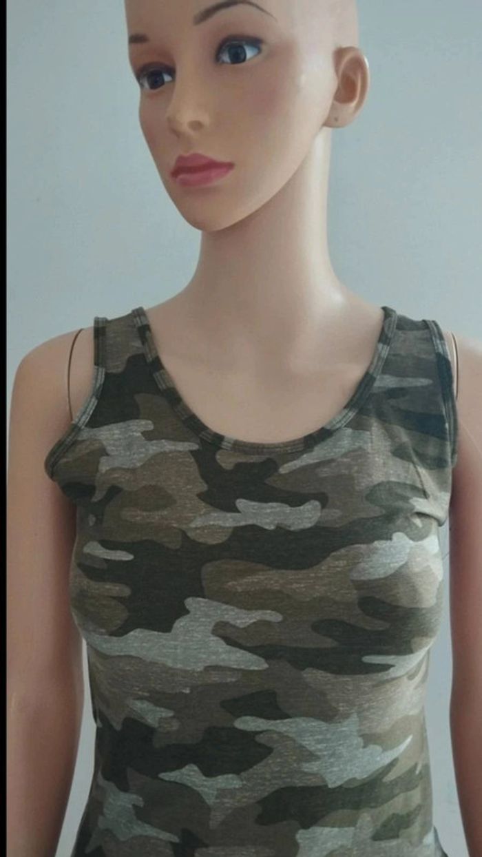 Débardeur camouflage taille m femme - photo numéro 3