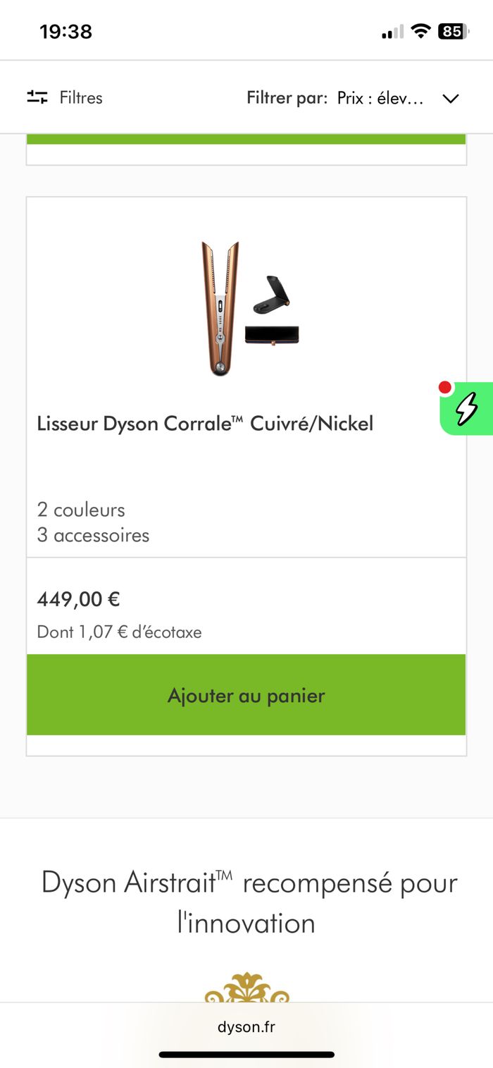 Lisseur dyson neuf - photo numéro 7