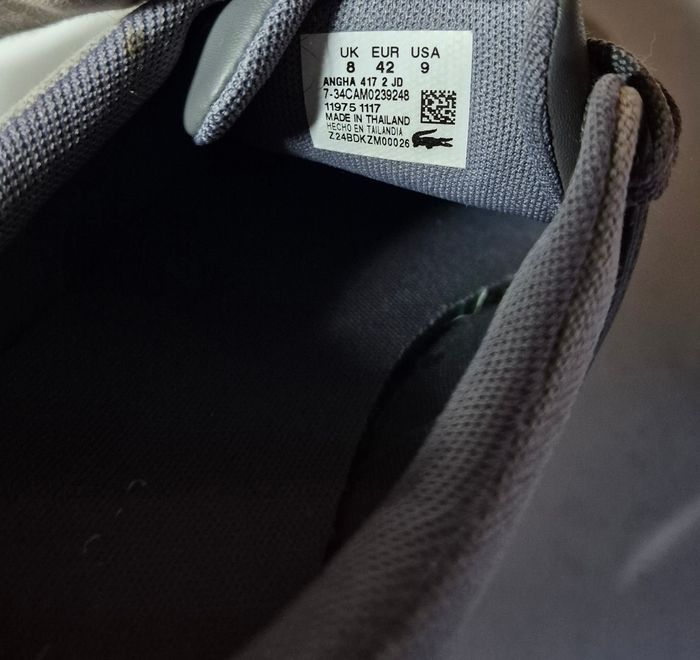 Basket grise homme lacoste taille 42 - photo numéro 5