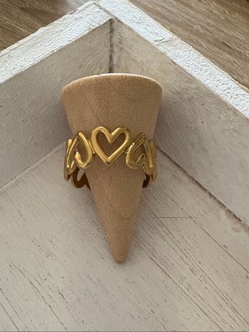 Bague dorée acier inoxydable