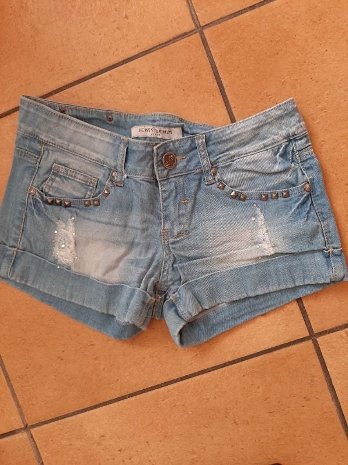 Mini short en jean. Taille S (36) coton