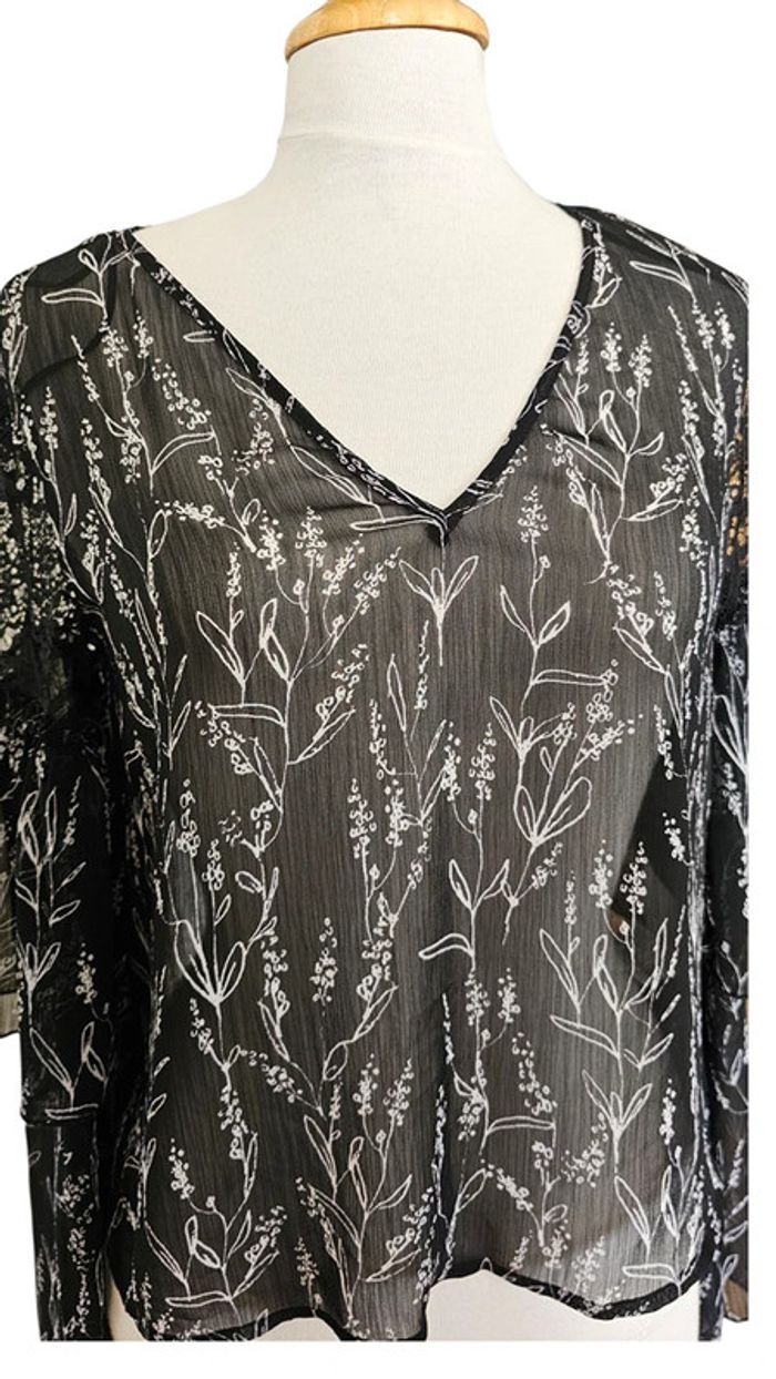blouse Zara noir taille Xs - photo numéro 2