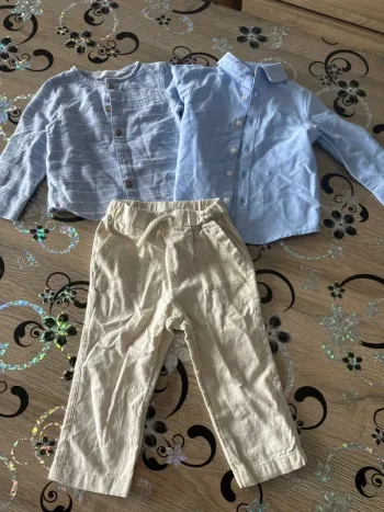 Ensemble chemise / pantalon toile