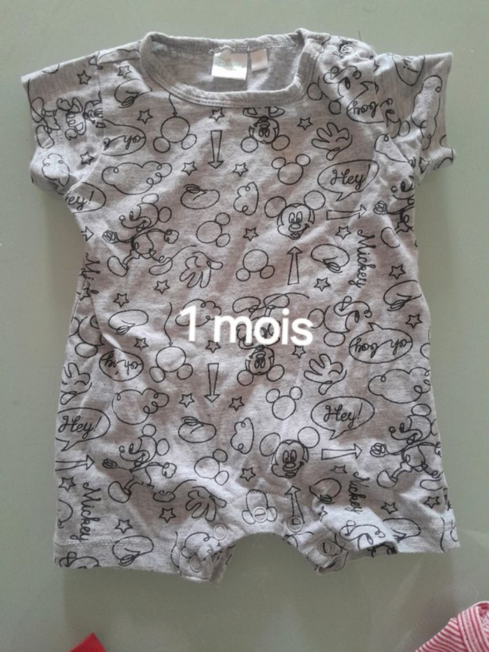 Pyjama/grenouillère été 1 mois mickey