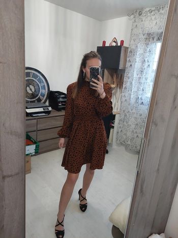 Robe femme marron et noire t36