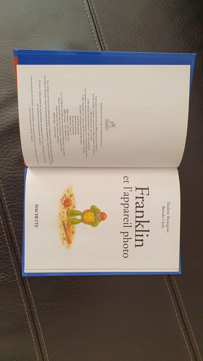 Livre " Franklin et l'appareil photo " , collection la bibliothèque Hachette des Petits. - photo numéro 8