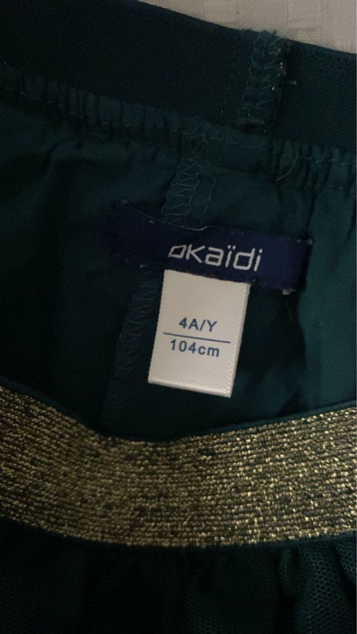 Jupe verte 4 ans okaidi fete - photo numéro 2