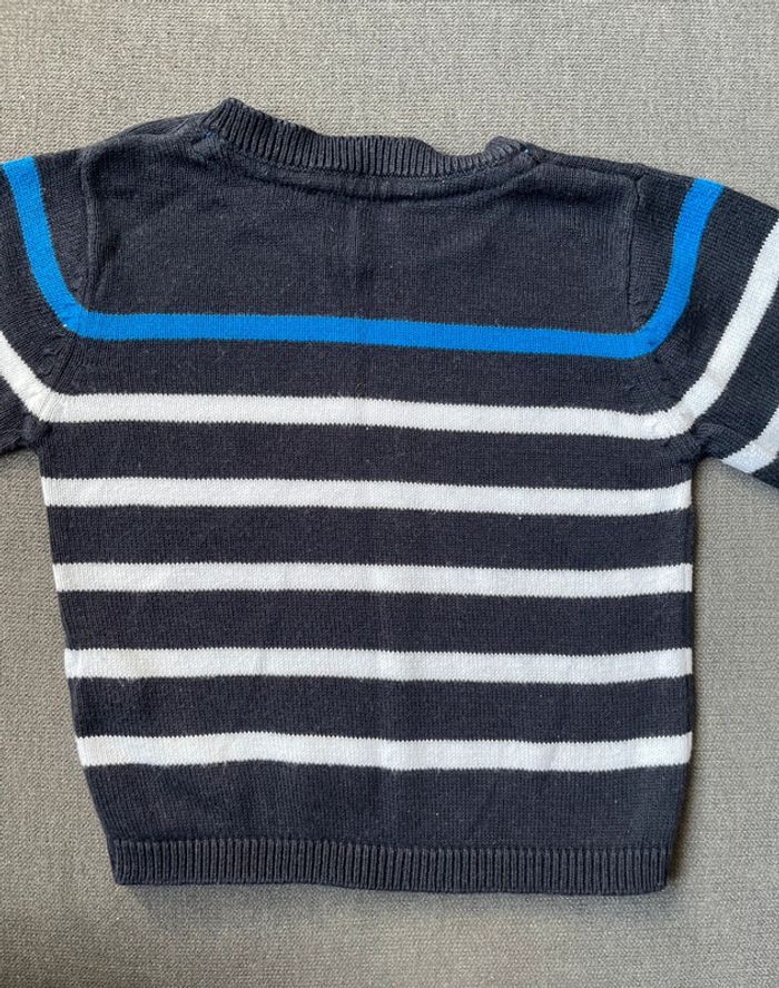 Pull fin grain de blé taille 3 mois - photo numéro 5