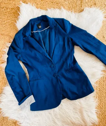 Blazer bleu électrique