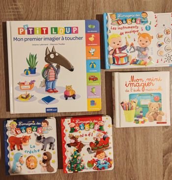 Lot 5 livres L'imagerie de bébé mon premier imagier