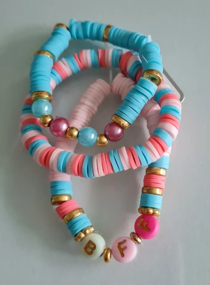 lot X3 bracelets fantaisie élastique fille - photo numéro 7