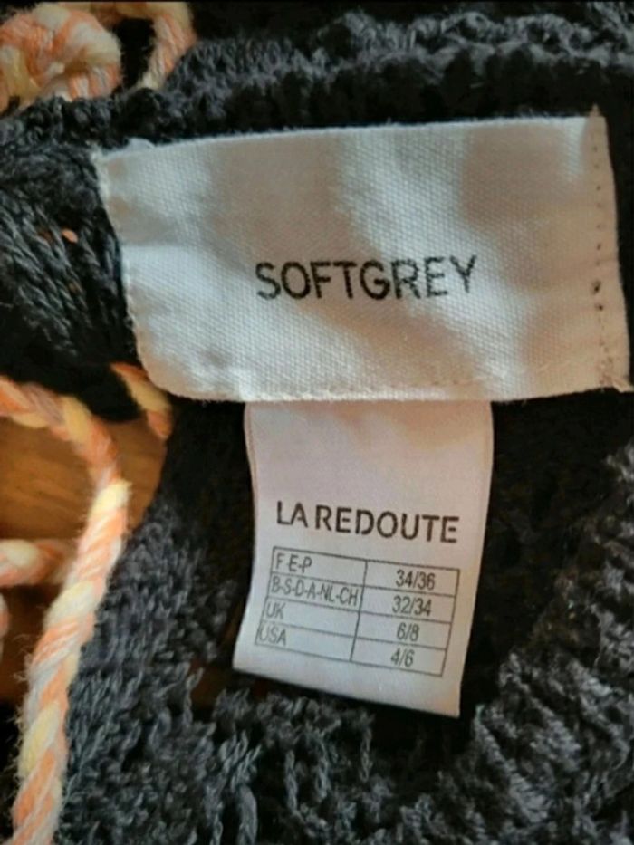 Pull en crochet noir dos ouvert La Redoute - photo numéro 13