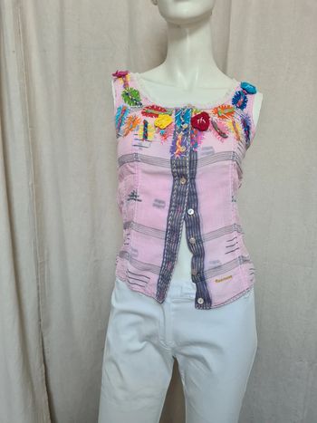 Top chemise fantaisie