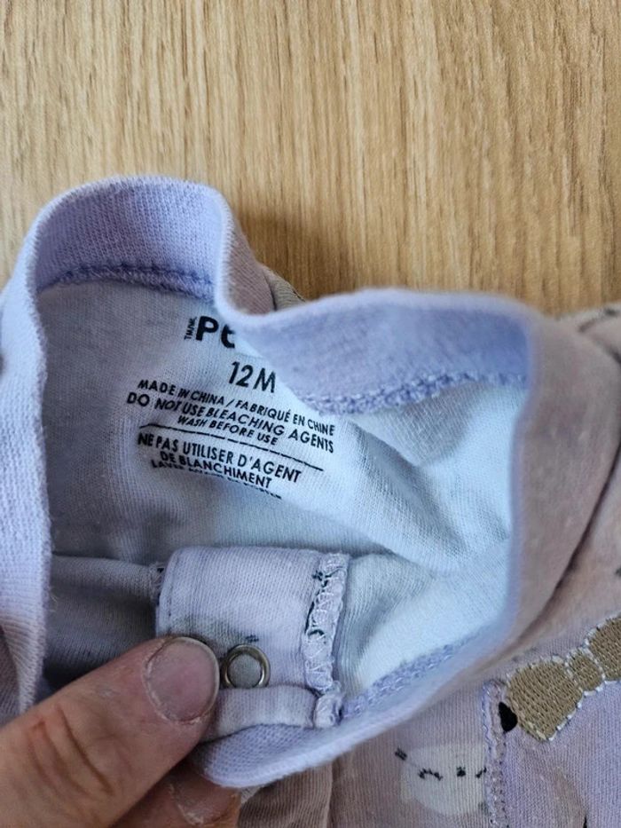 Pyjama une pièce pekkle 12 mois - photo numéro 3